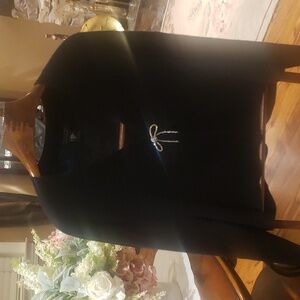 Nwt Tahari cashmere black sweater with bow closure